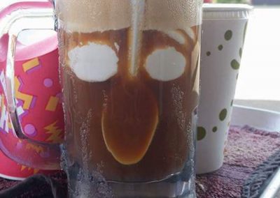 The smiling rootbeer float