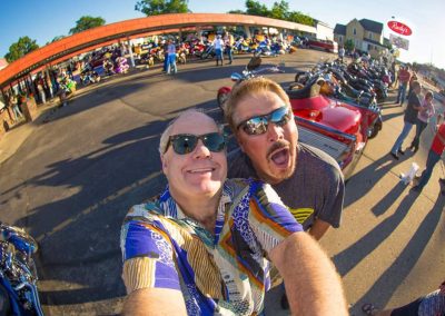 Fisheye lens of Rudys Drive-In